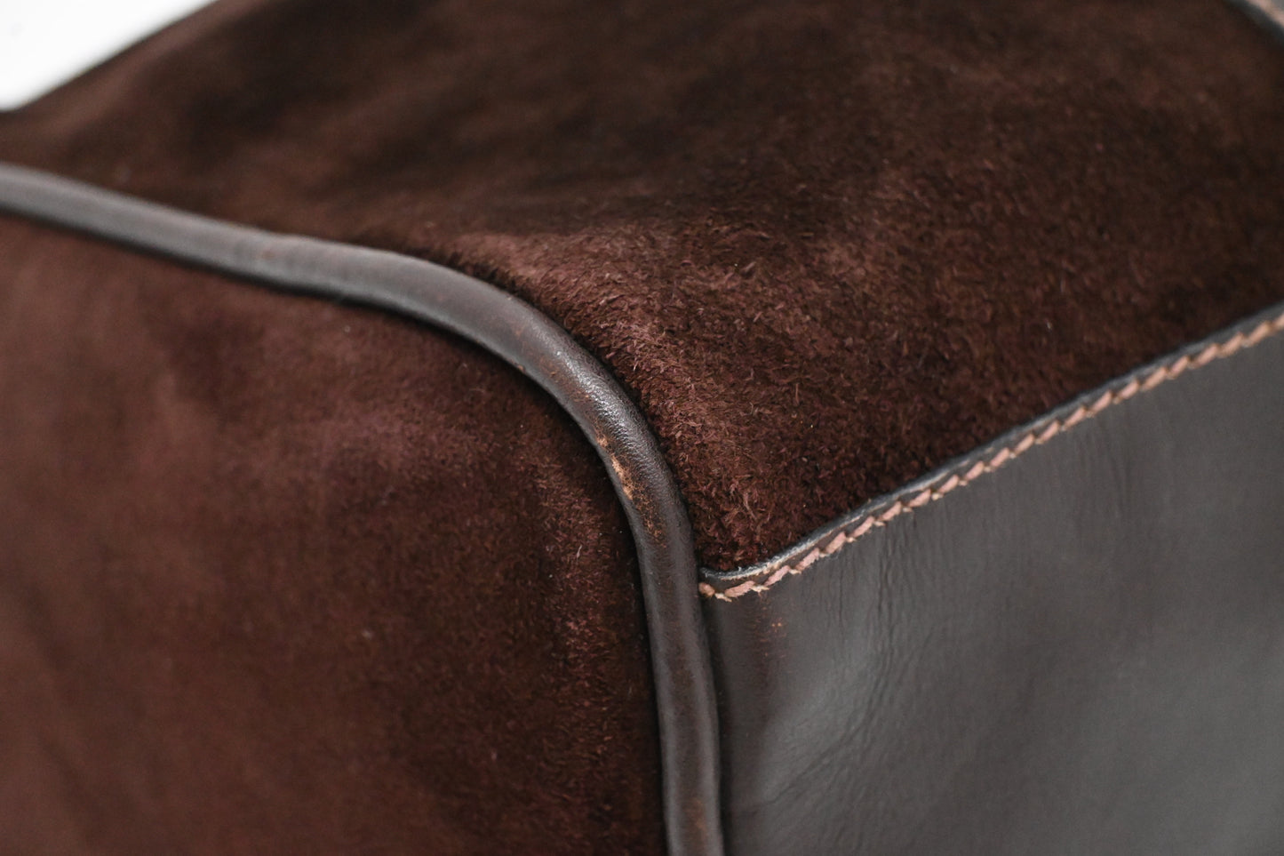 Gucci Boston Bag in Brown Suede