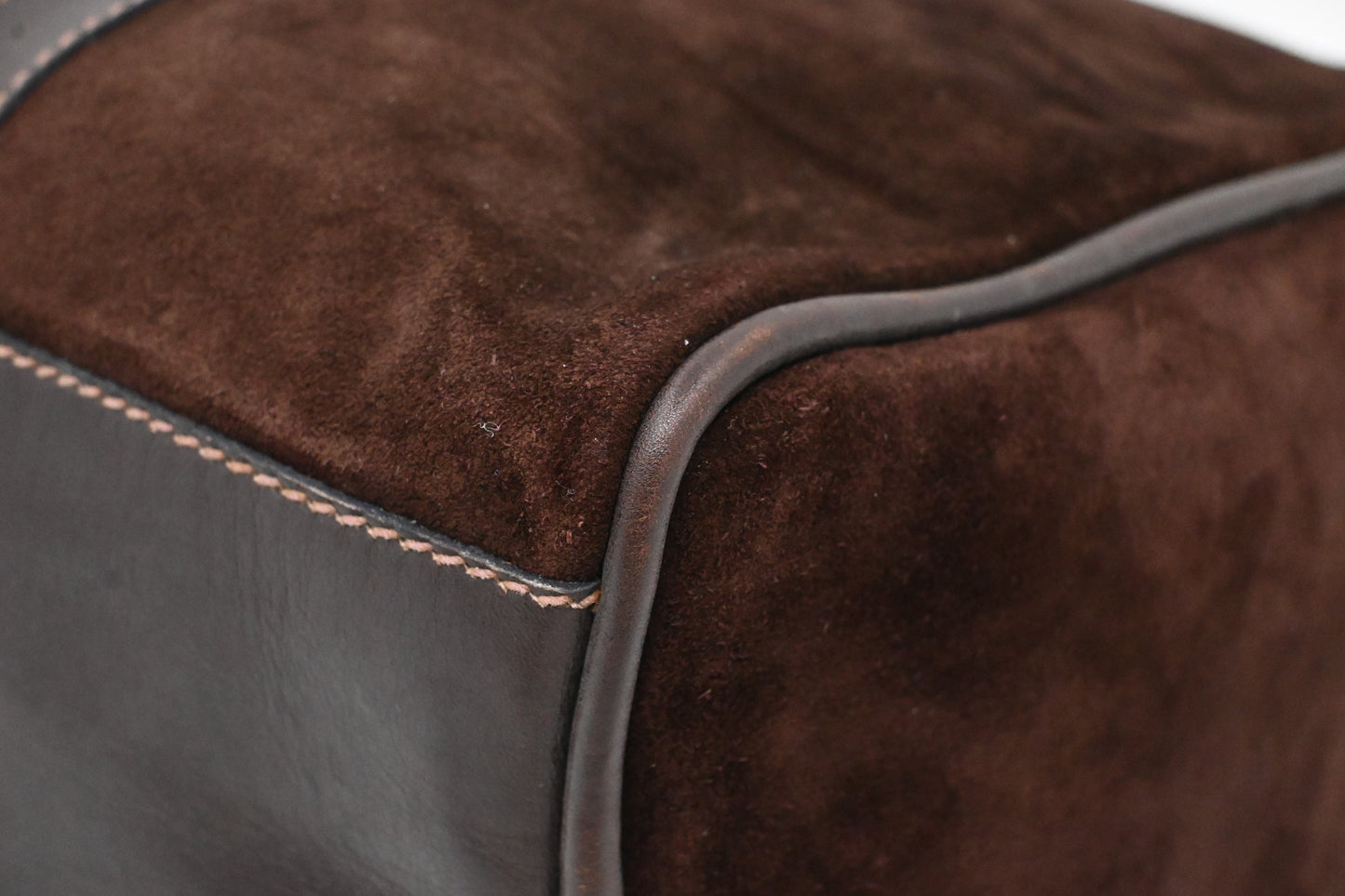 Gucci Boston Bag in Brown Suede