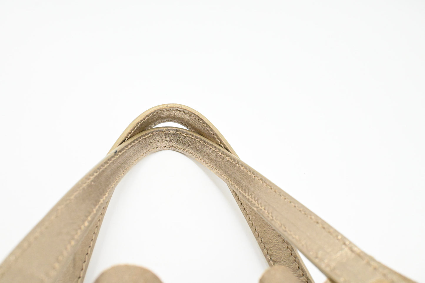 Tiffany & Co. Reversible Tote PM in Gold Tone Leather
