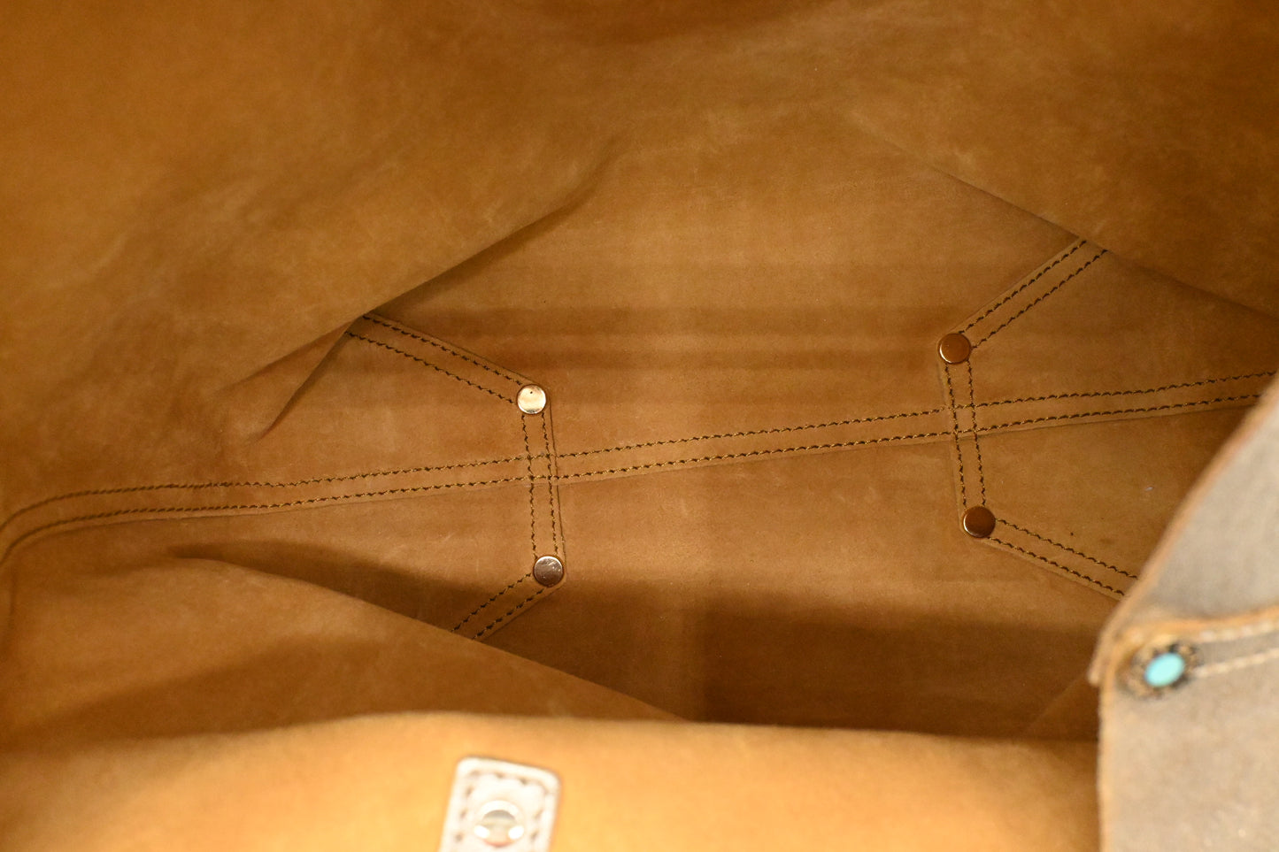 Tiffany & Co. Reversible Tote PM in Gold Tone Leather
