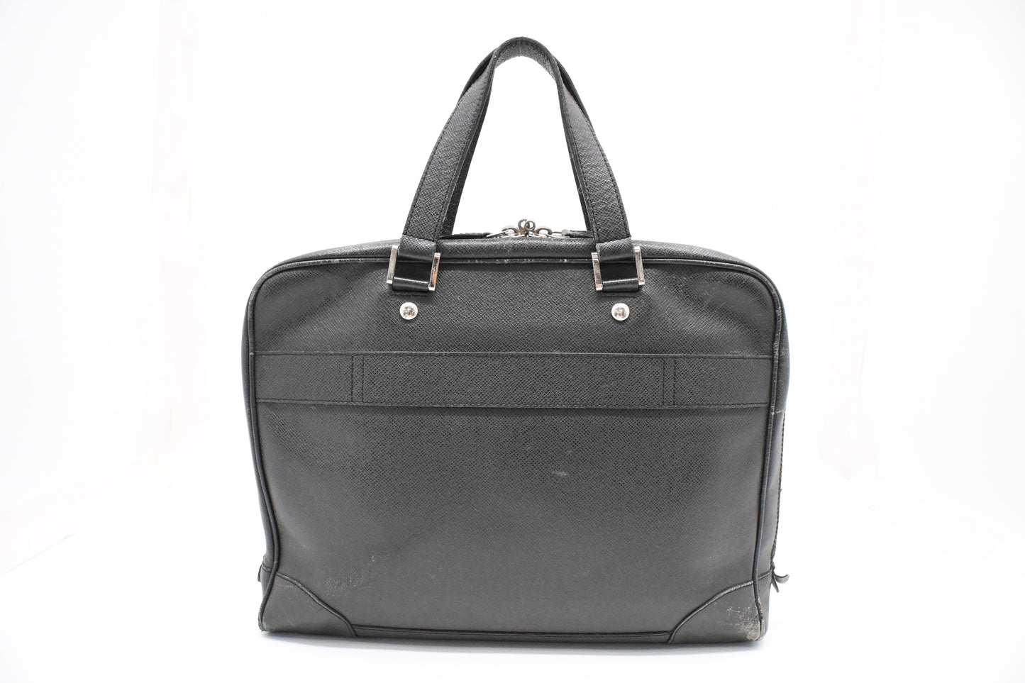 Louis Vuitton Igor Business Bag in Black Taiga Leather