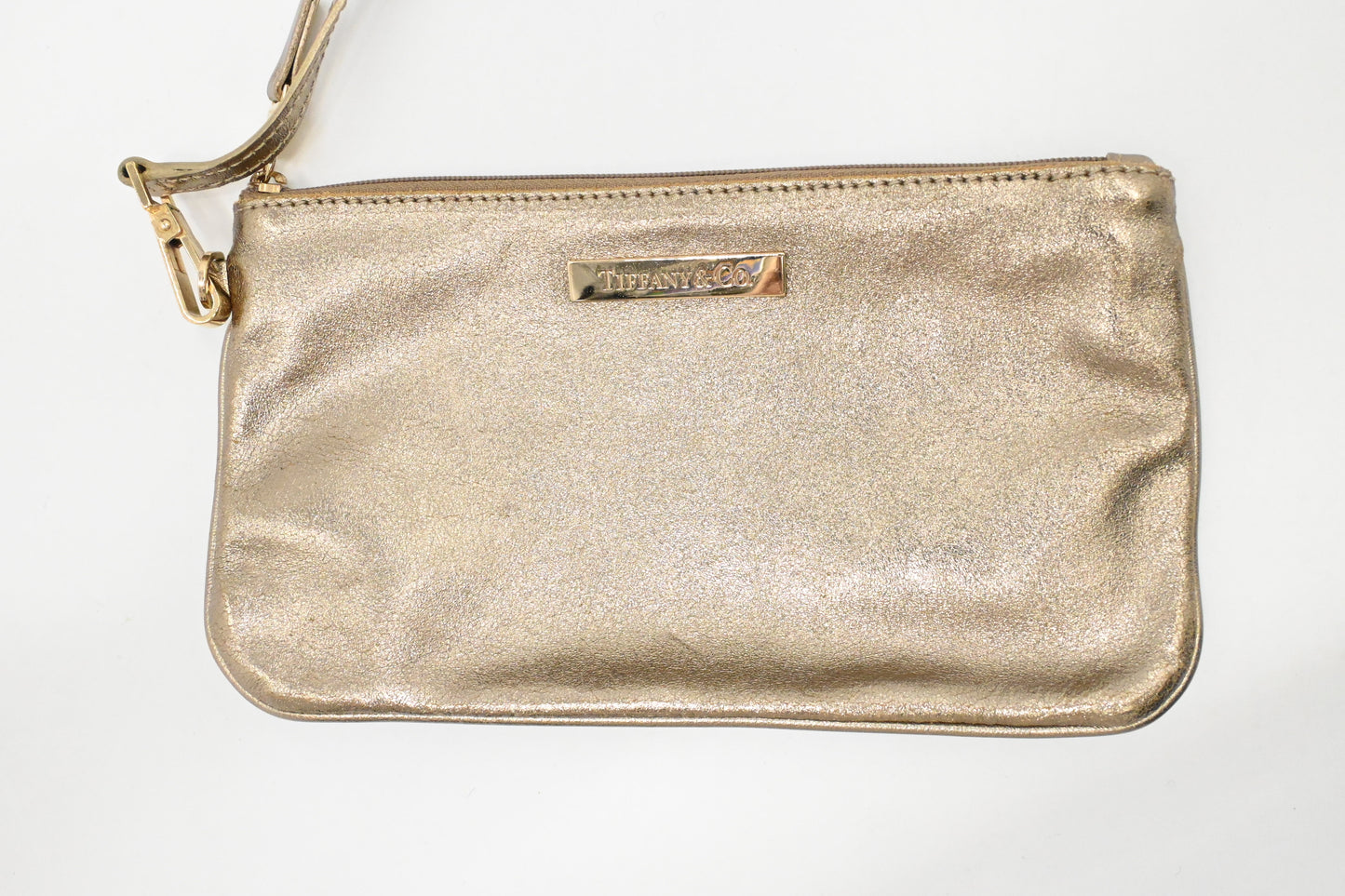 Tiffany & Co. Reversible Tote PM in Gold Tone Leather