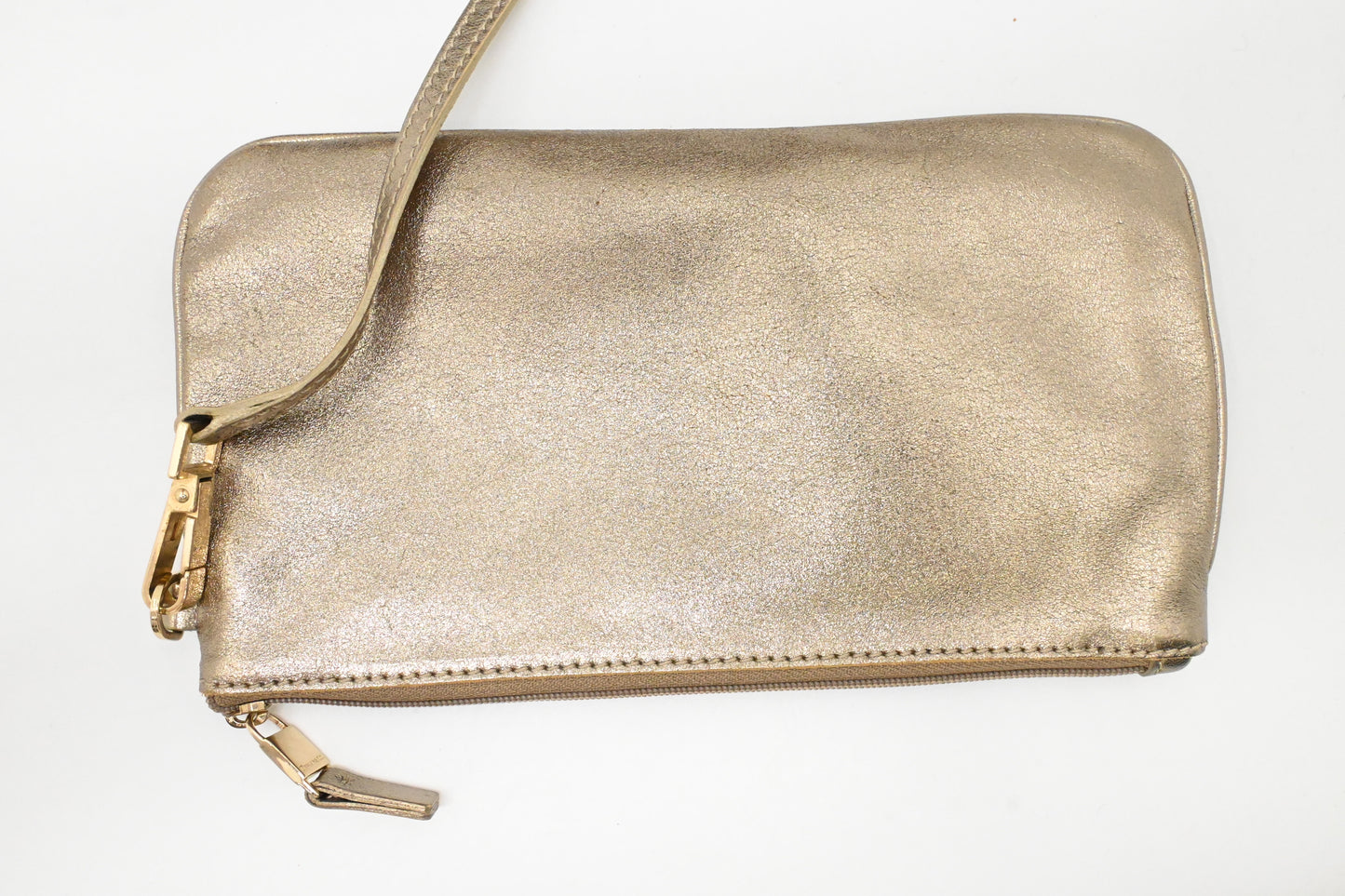Tiffany & Co. Reversible Tote PM in Gold Tone Leather