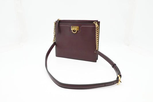 Ferragamo Crossbody Bag in Purple Leather