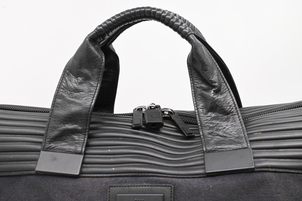 Issey Miyake Large Travel Bag in Black Canvas