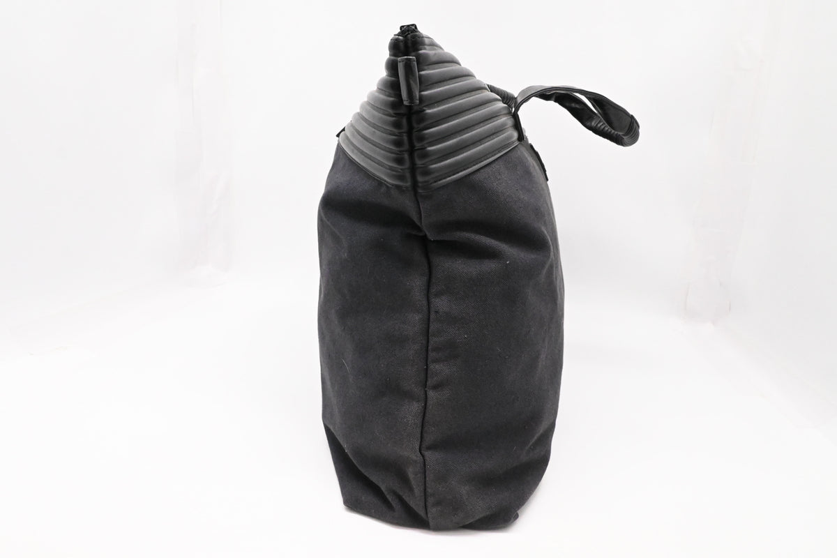 Issey Miyake Large Travel Bag in Black Canvas
