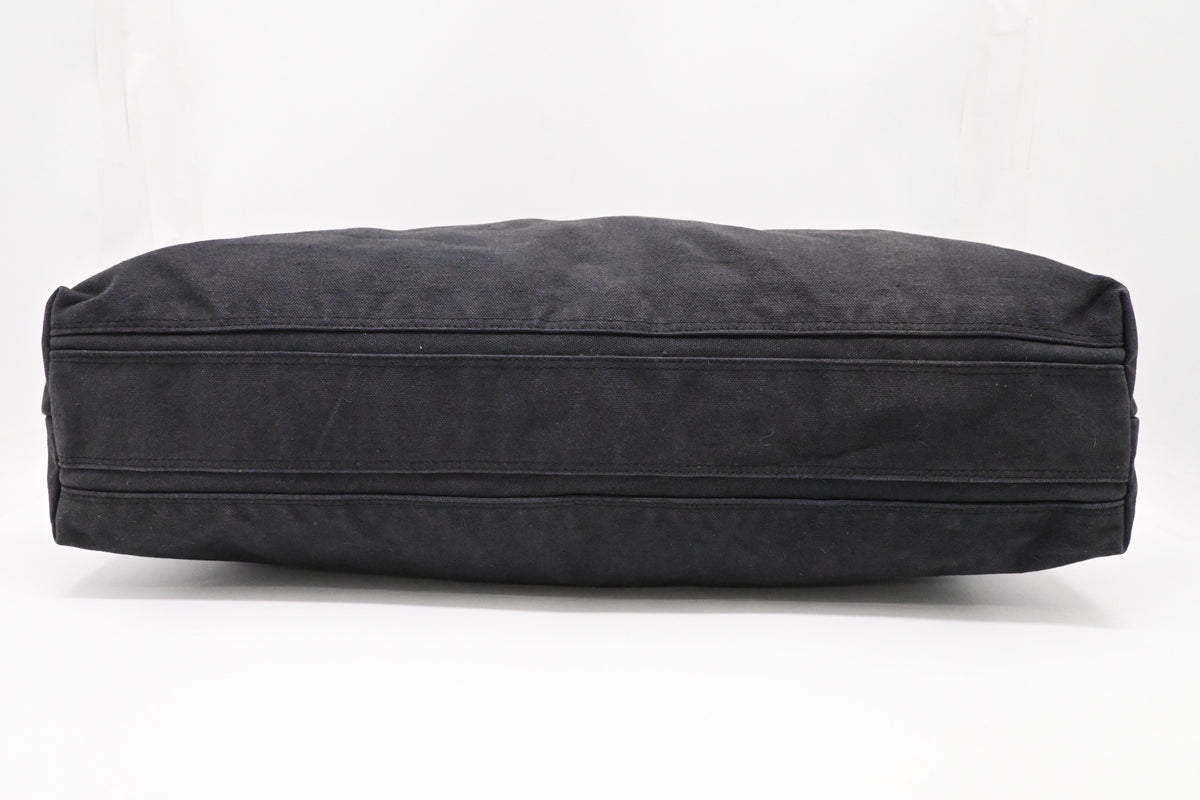Issey Miyake Large Travel Bag in Black Canvas