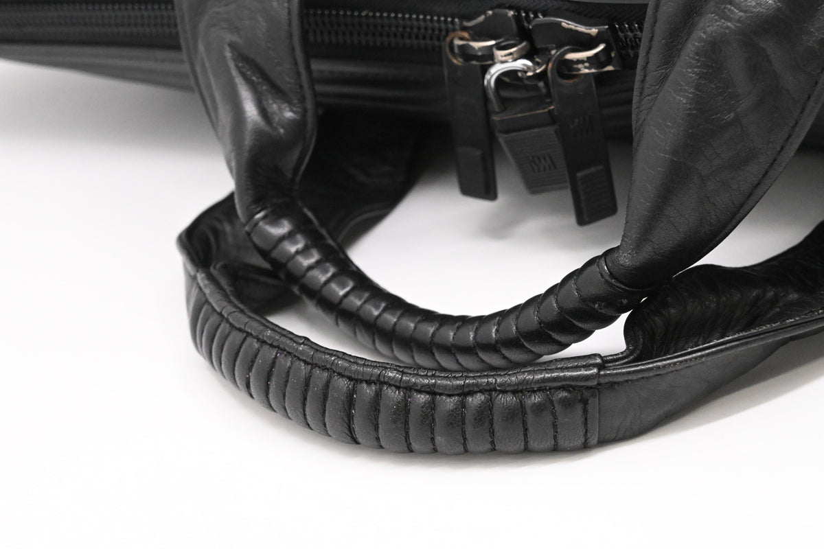 Issey Miyake Large Travel Bag in Black Canvas