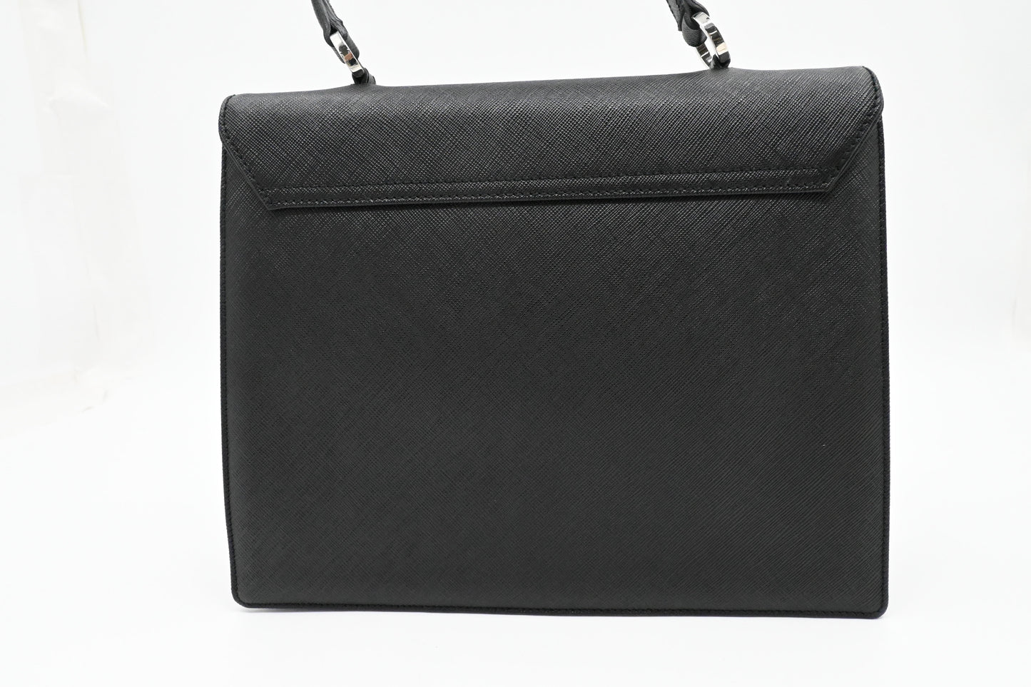 Ferragamo Gancini Handbag in Black Leather
