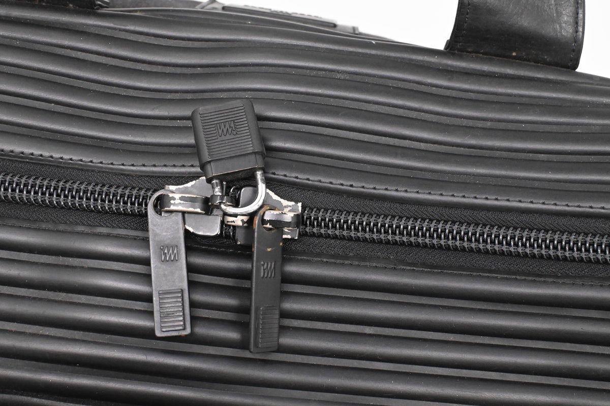Issey Miyake Large Travel Bag in Black Canvas