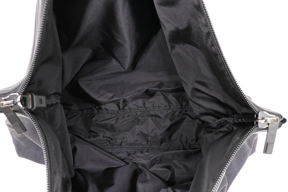Issey Miyake Large Travel Bag in Black Canvas