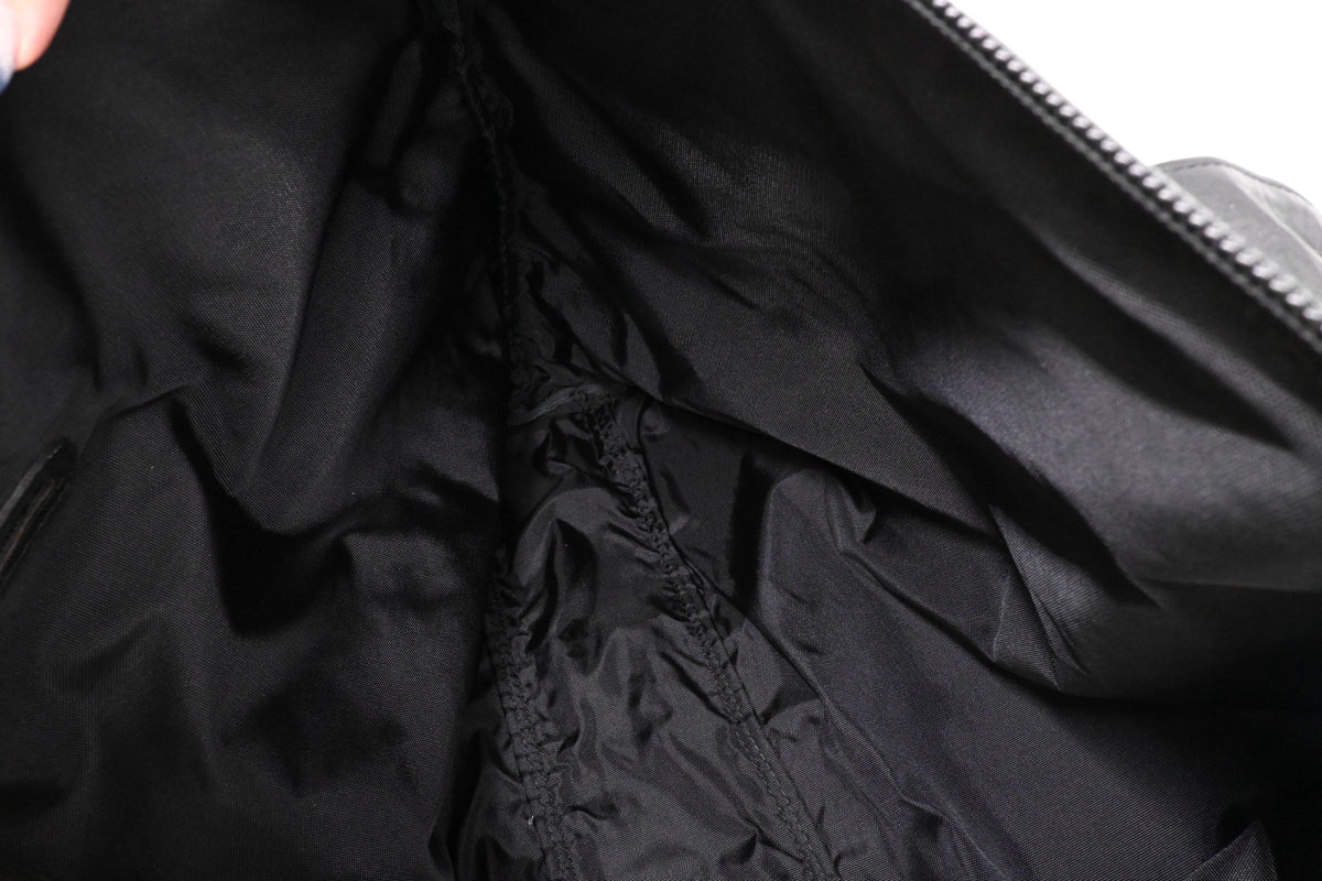 Issey Miyake Large Travel Bag in Black Canvas