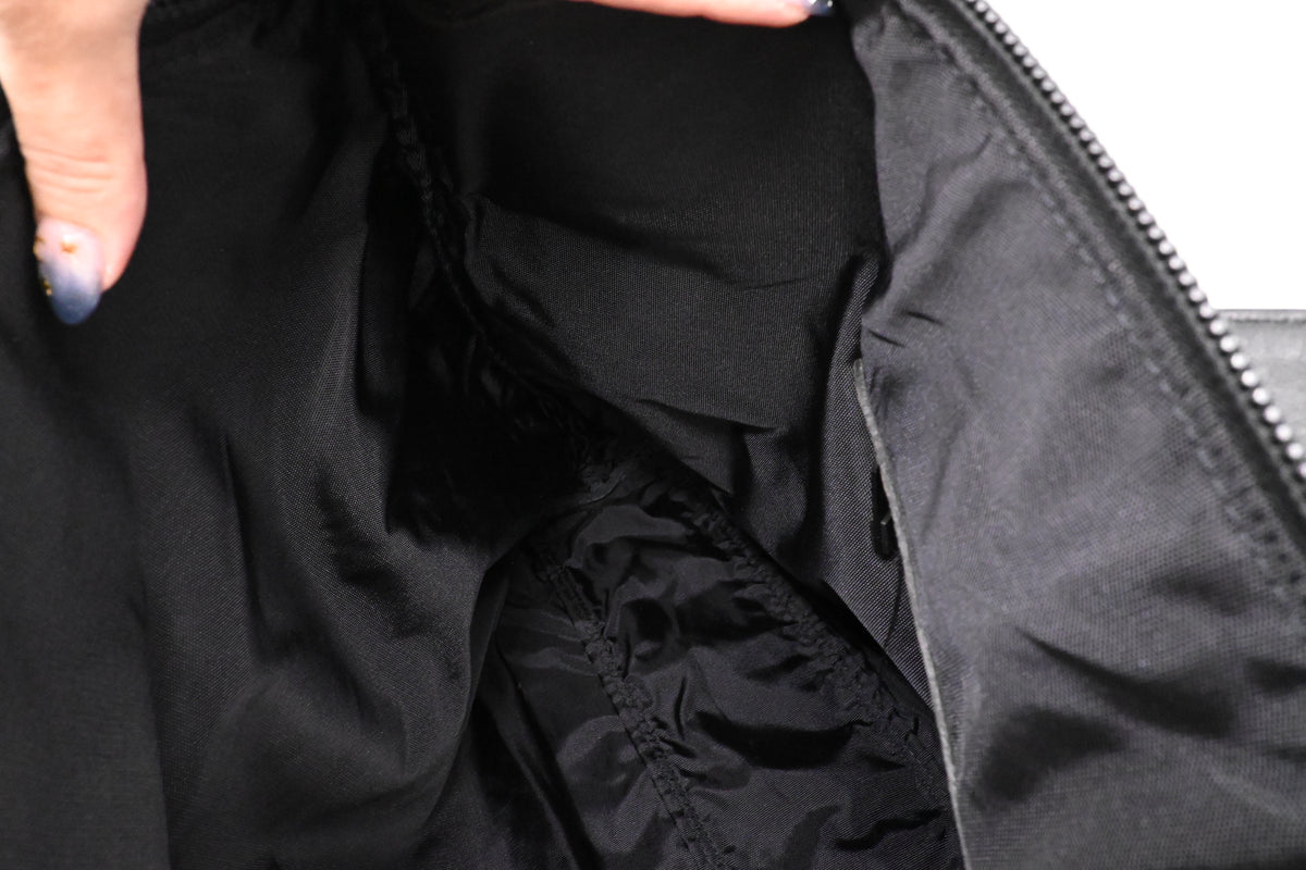 Issey Miyake Large Travel Bag in Black Canvas