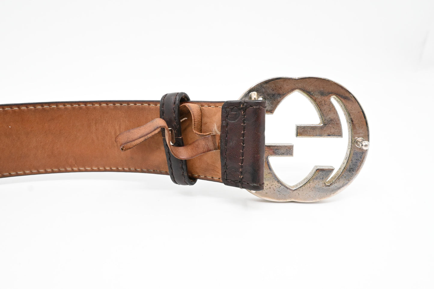 Gucci Belt 90/36 in Brown Guccissima Leather