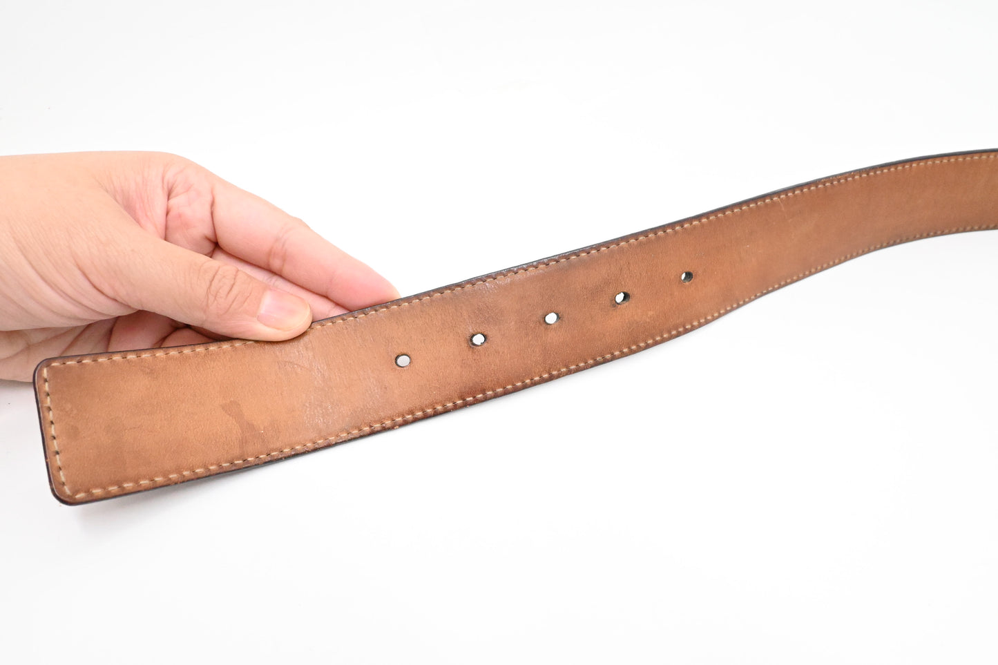 Gucci Belt 90/36 in Brown Guccissima Leather