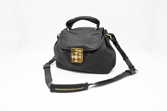 Chloe Small Elsie Two Way Bag in Black Leather