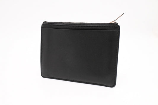 Hermes City Zip Coin Case in Black Leather