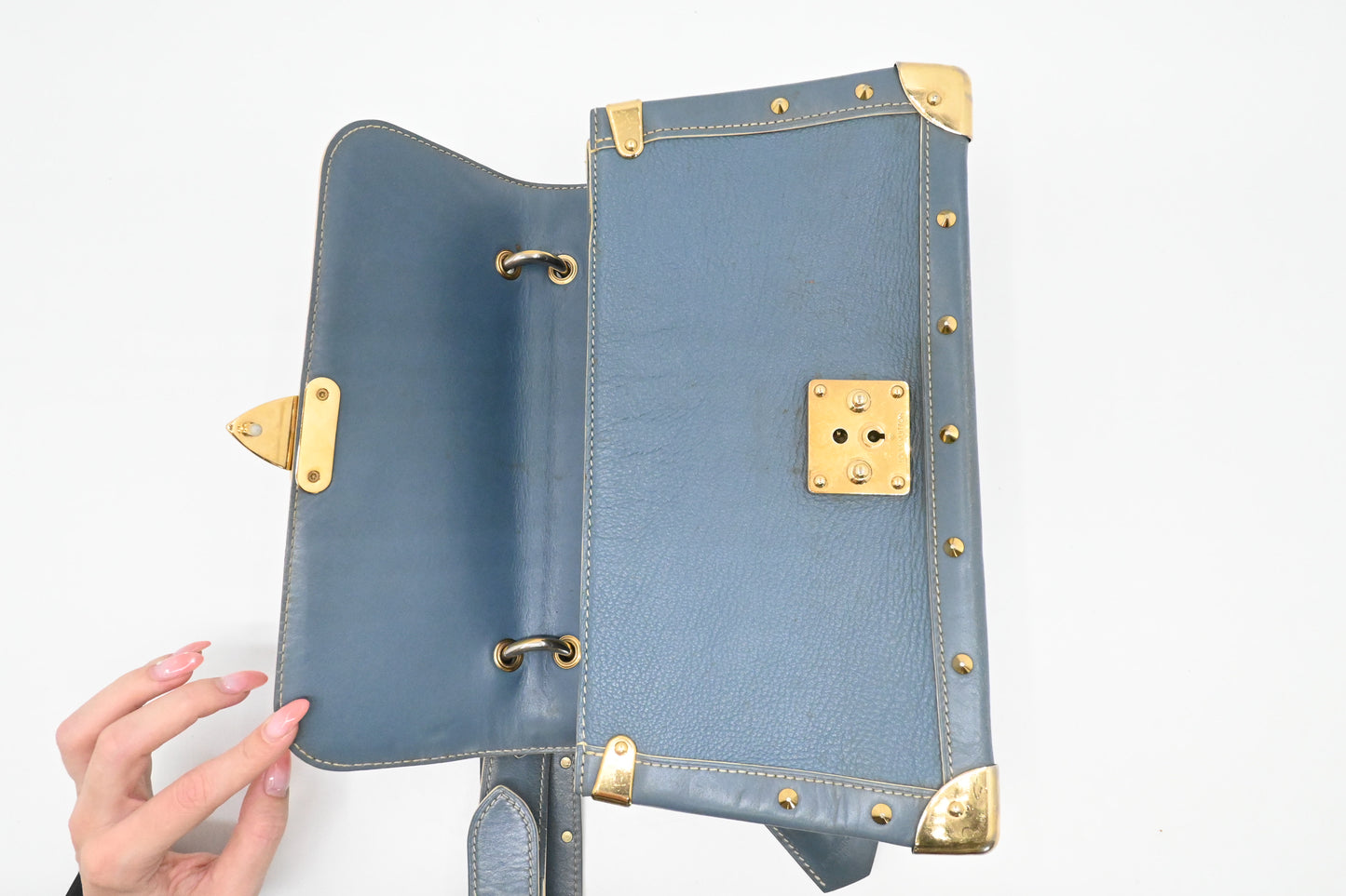 Louis Vuitton Le Talenteux in Blue Suhali Leather