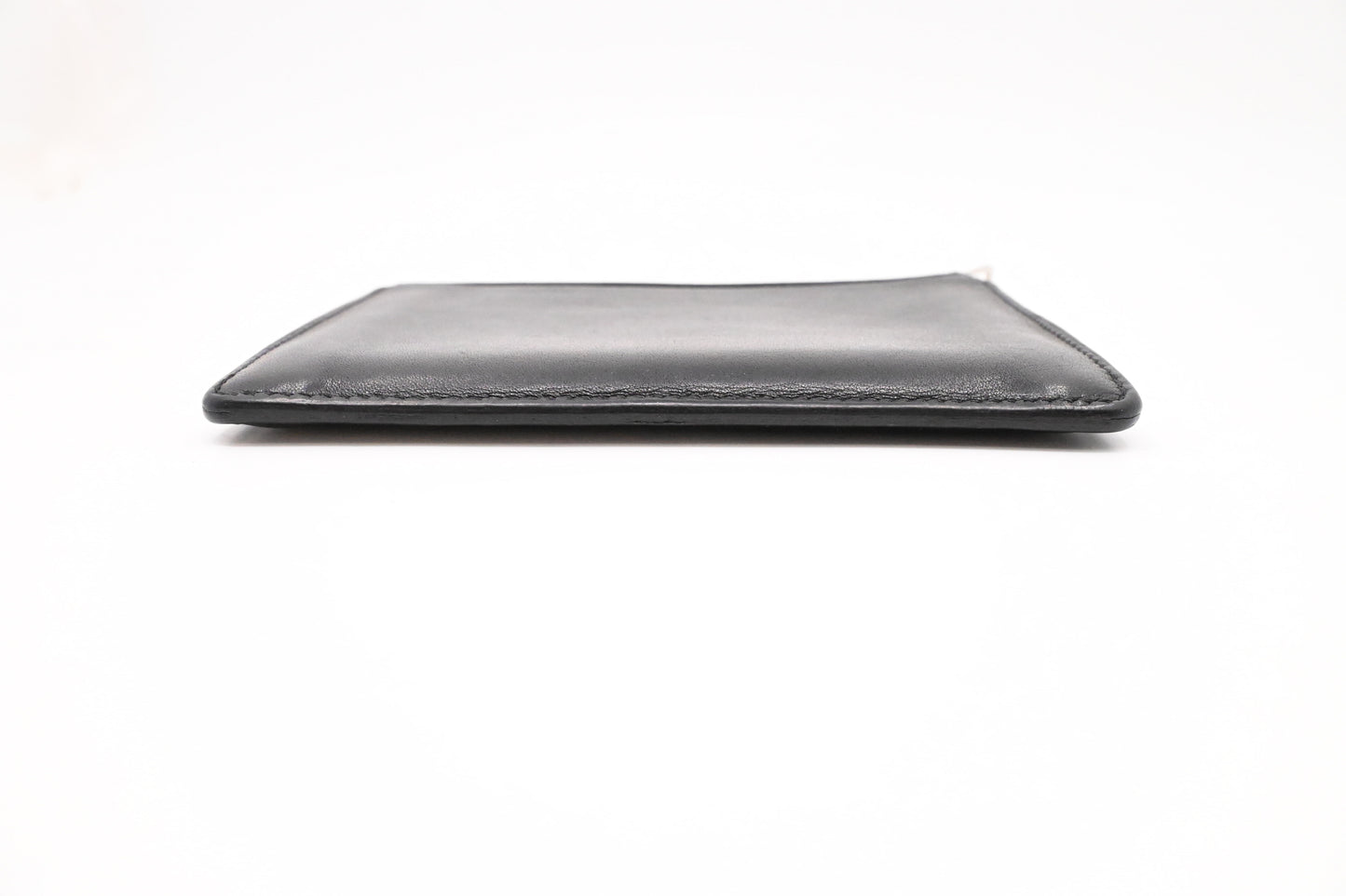 Hermes City Zip Coin Case in Black Leather
