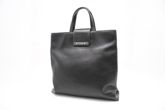 Bvlgari Handbag in Black Leather