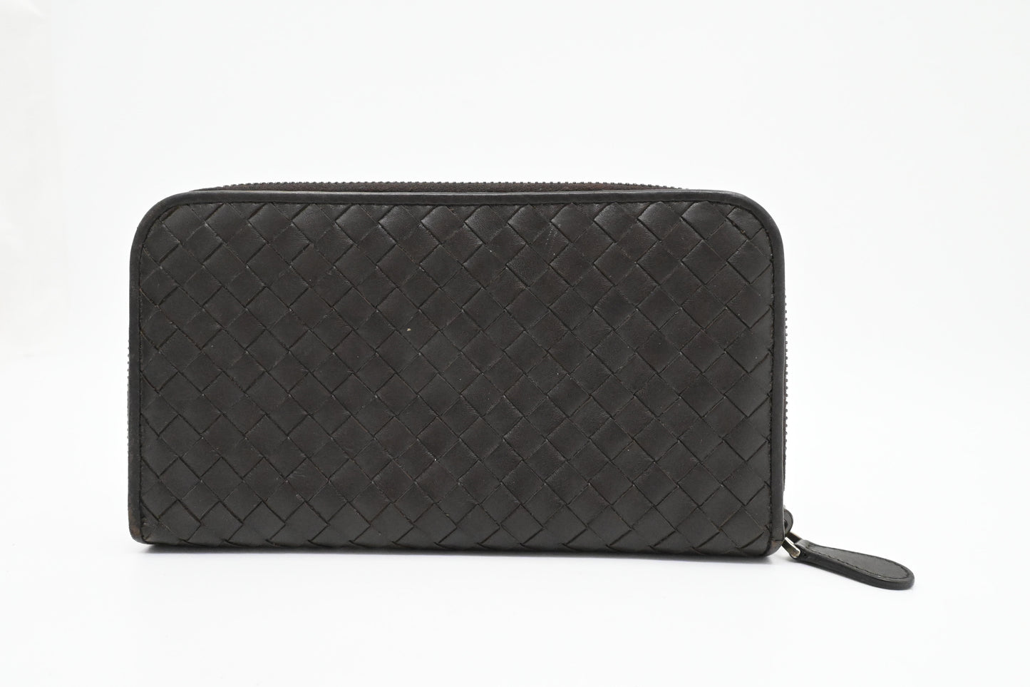 Bottega Veneta Zippy Wallet in Brown Intrecciato Leather