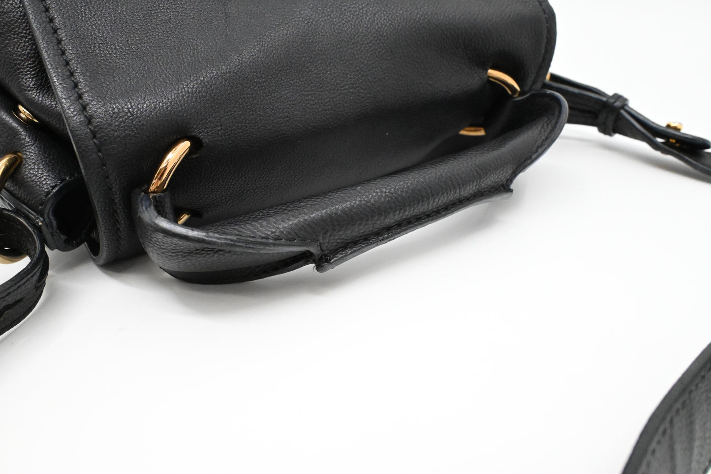 Chloe Small Elsie Two Way Bag in Black Leather