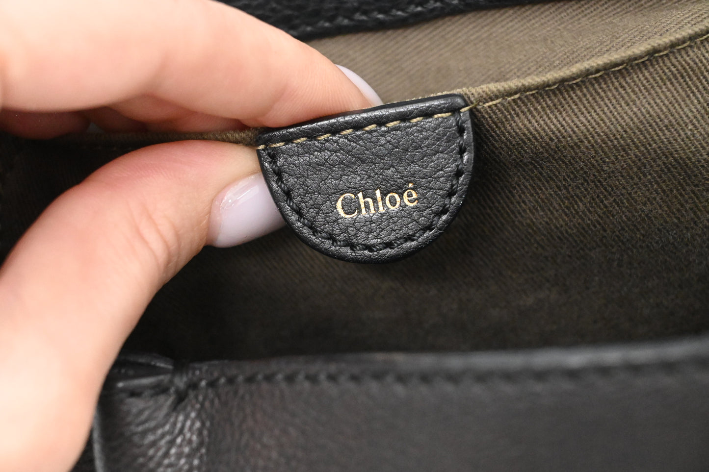 Chloe Small Elsie 2Way Bag in Black Leather