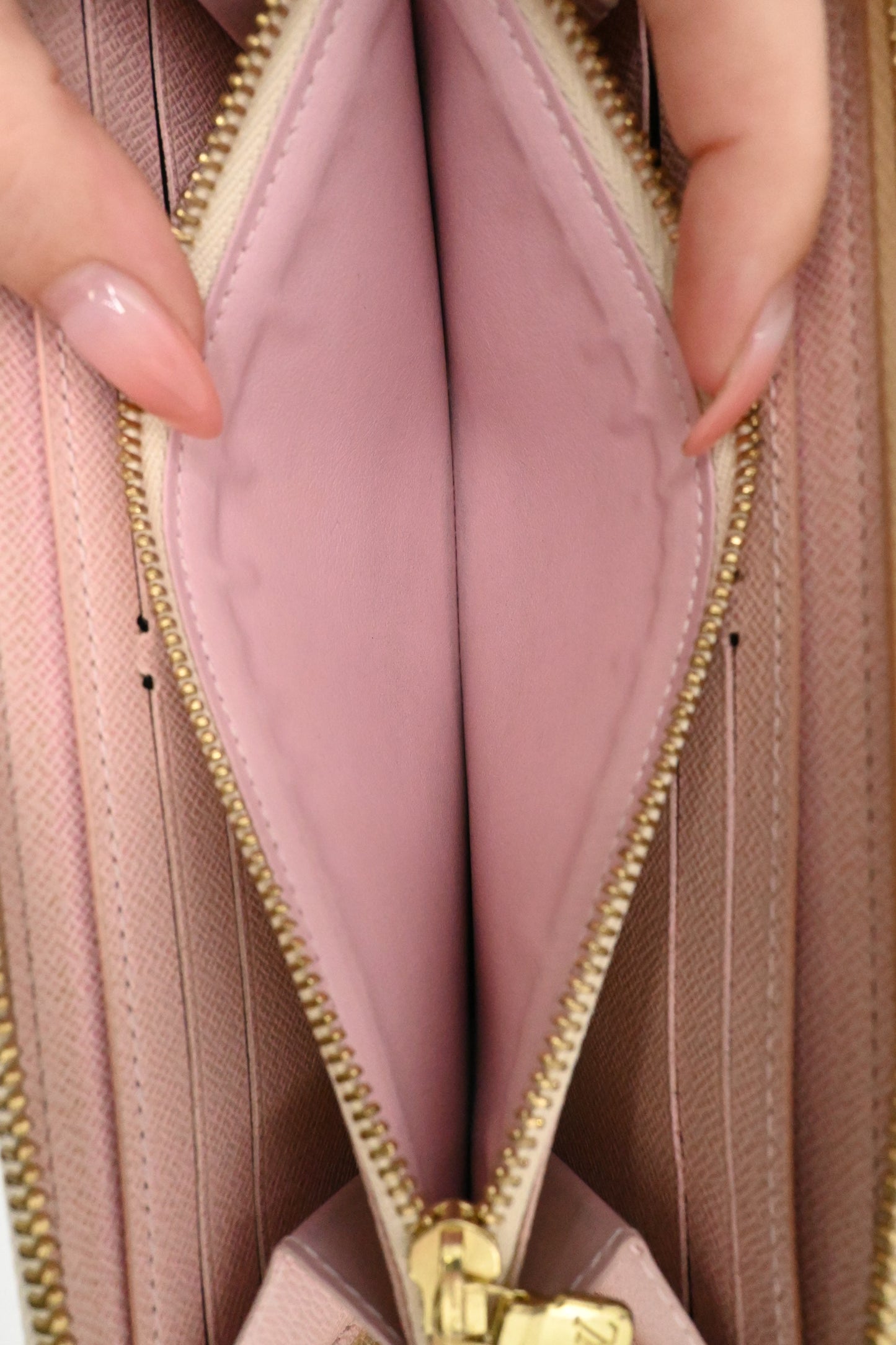 Louis Vuitton Clemence Wallet in Studded Damier Azur Canvas