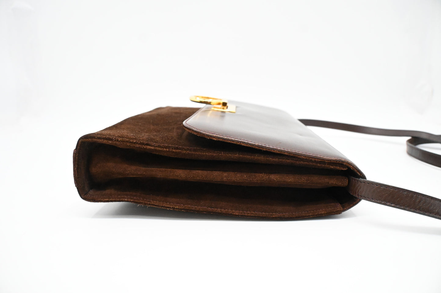 Ferragamo Crossbody Bag in Brown Leather