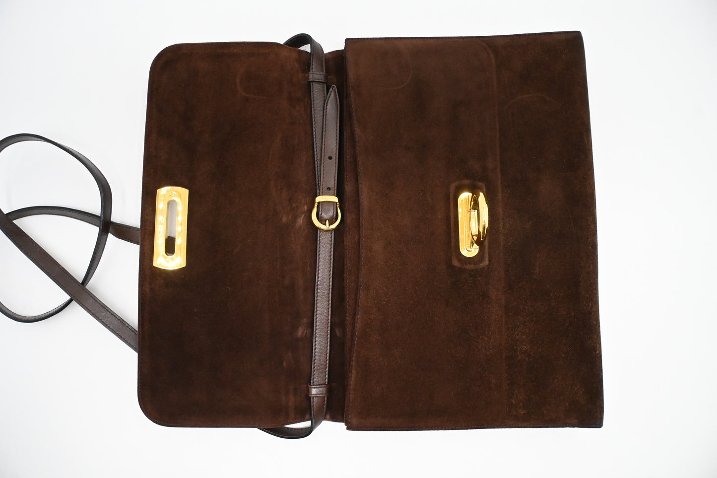 Ferragamo Crossbody Bag in Brown Leather