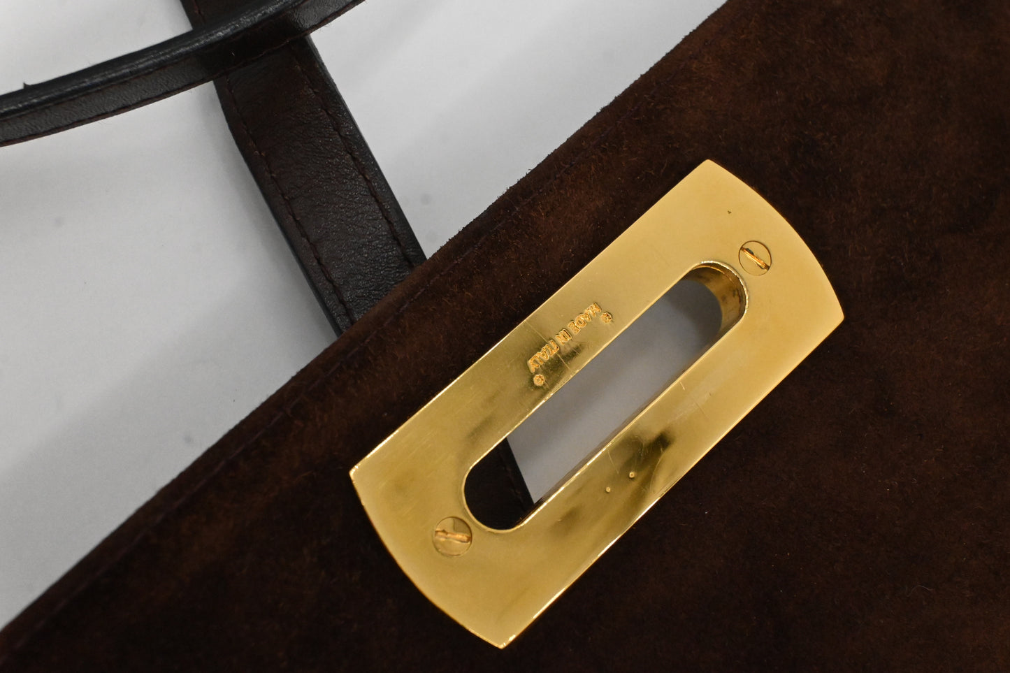 Ferragamo Crossbody Bag in Brown Leather