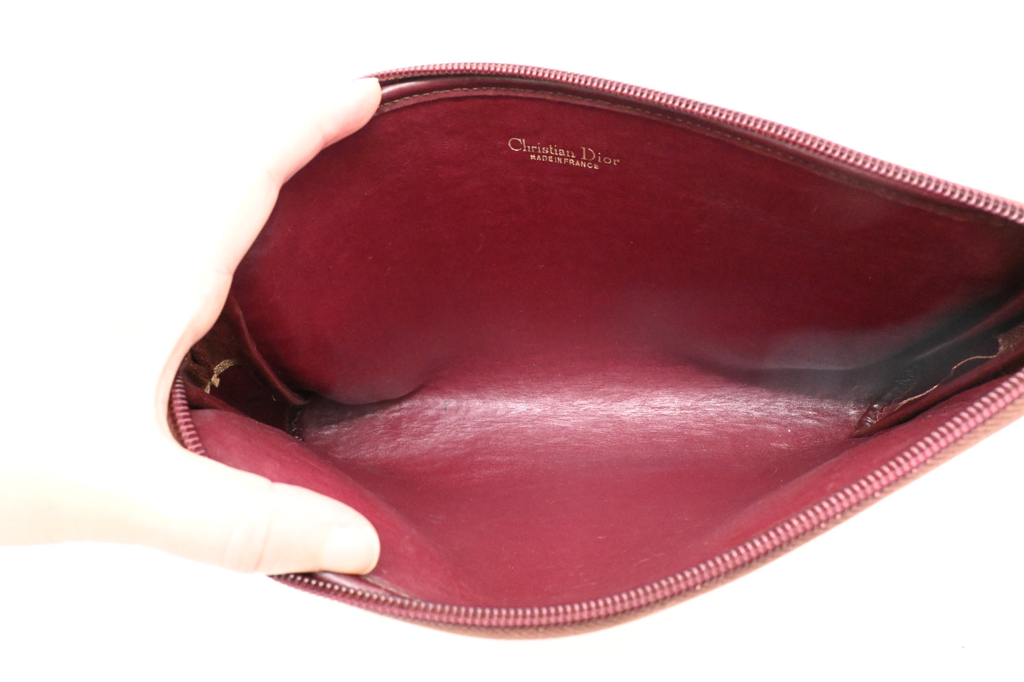 Dior Clutch in Red Oblique Canvas