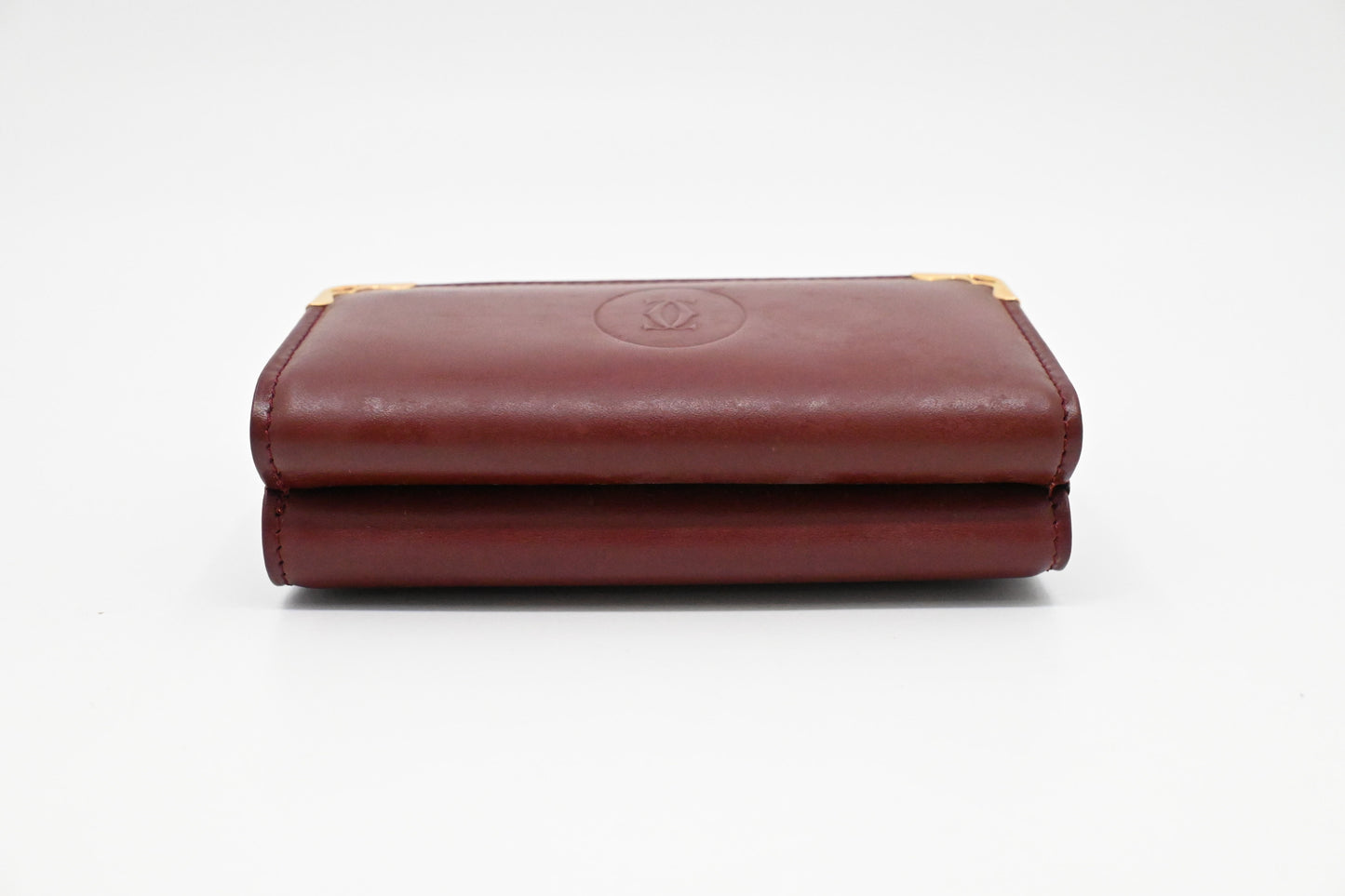 Cartier Wallet in Burgundy Leather