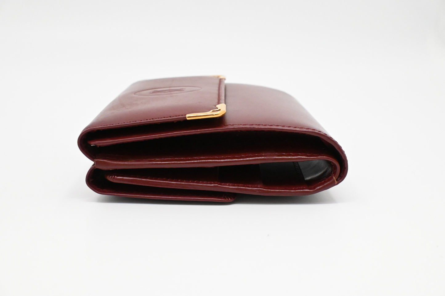 Cartier Wallet in Burgundy Leather