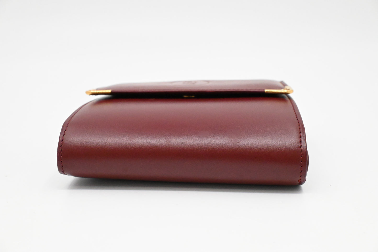 Cartier Wallet in Burgundy Leather