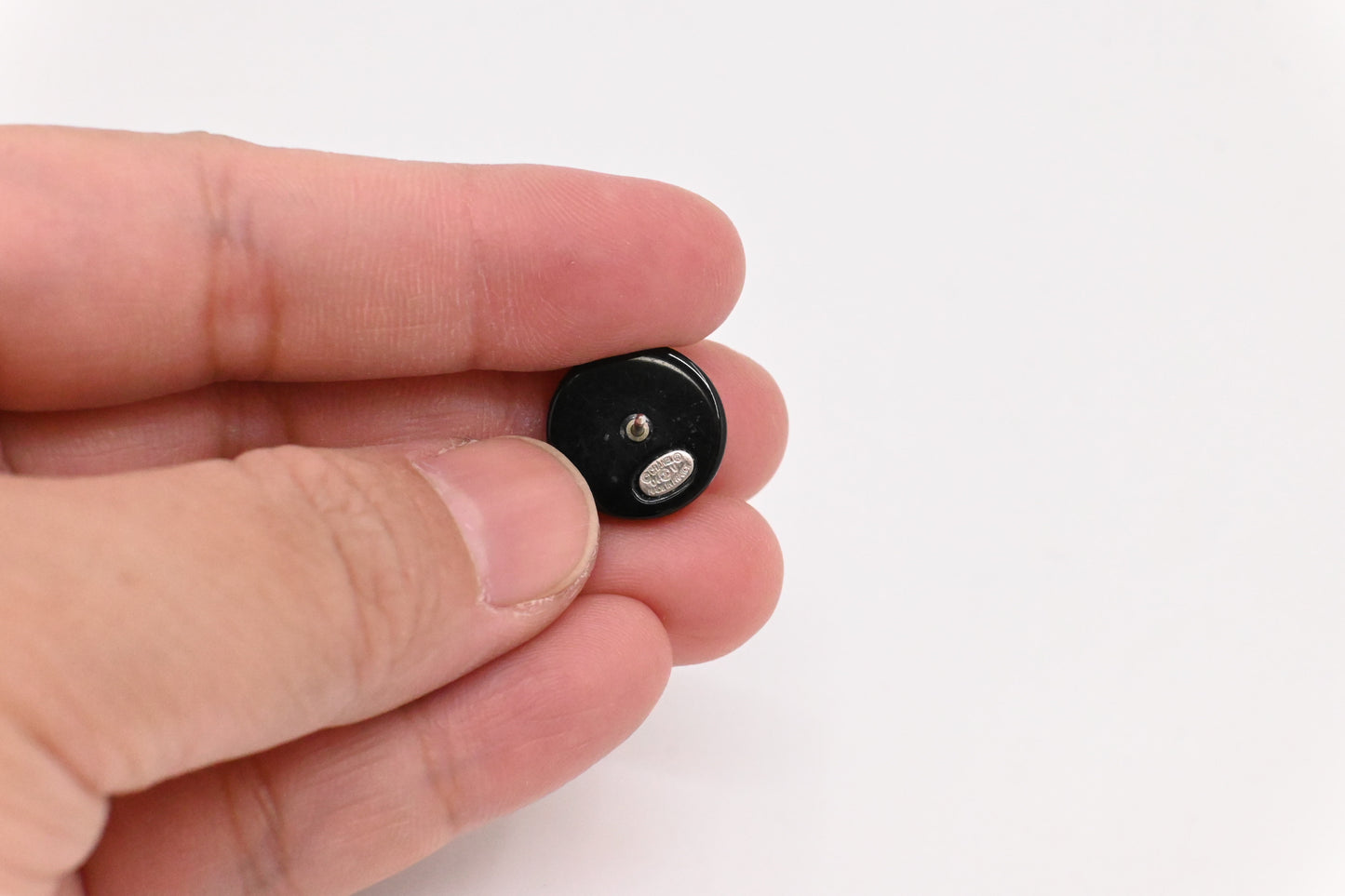 Chanel Black Stud Earrings