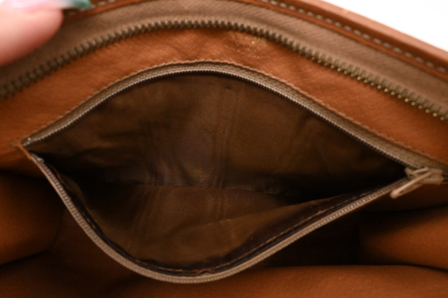 Celine Clutch in Light Brown Macadam Canvas