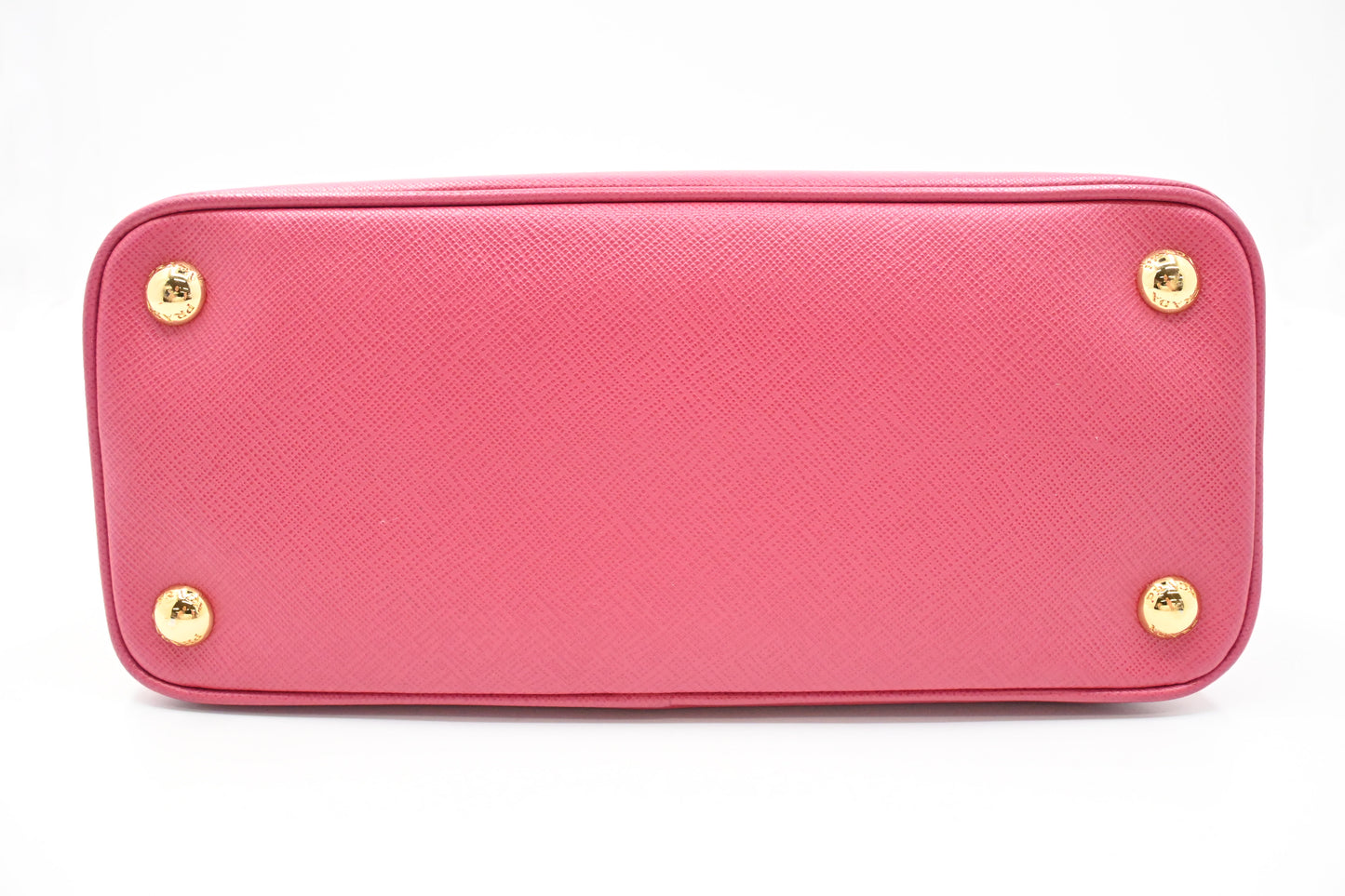 Prada Two Way Bag in Pink Saffiano Leather