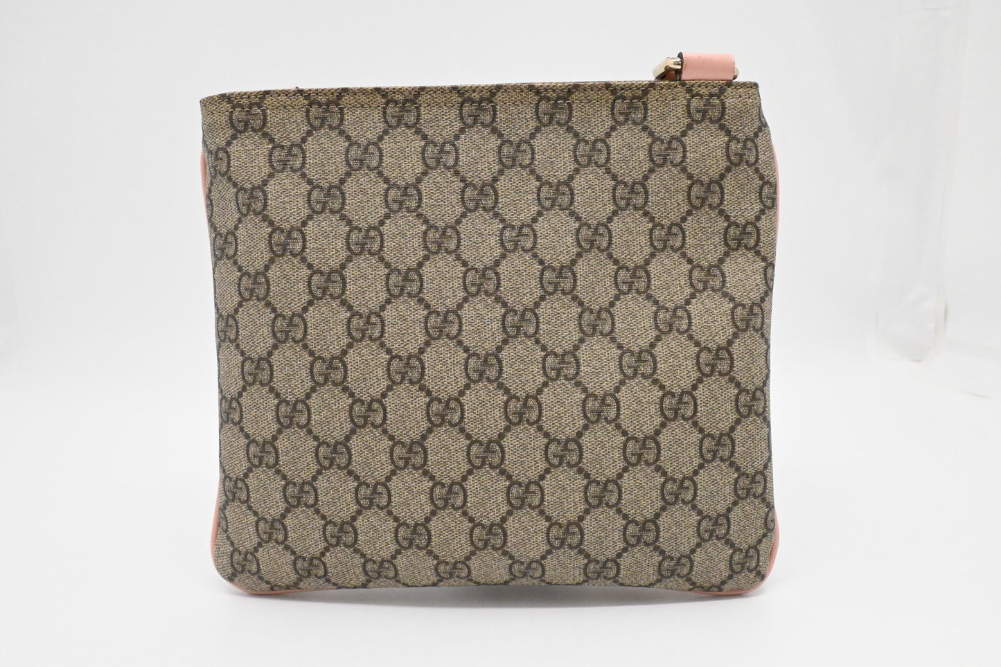 Gucci Crossbody in GG Supreme Canvas and Pink Patent Leather