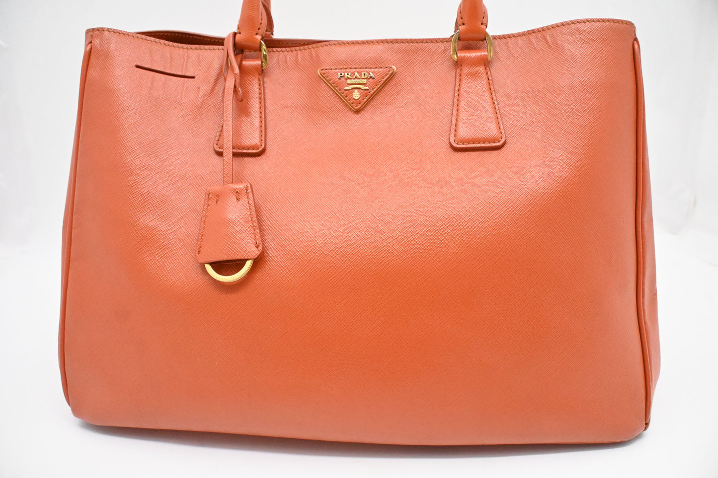 Prada Large Galleria in Orange Saffiano Leather