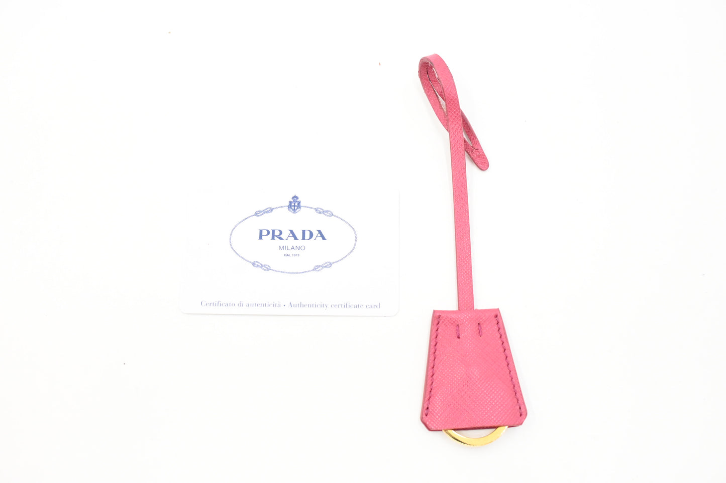 Prada Two Way Bag in Pink Saffiano Leather