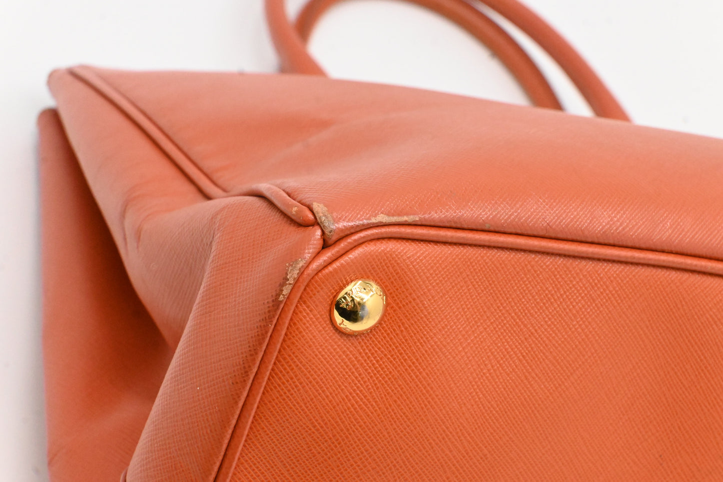 Prada Large Galleria in Orange Saffiano Leather