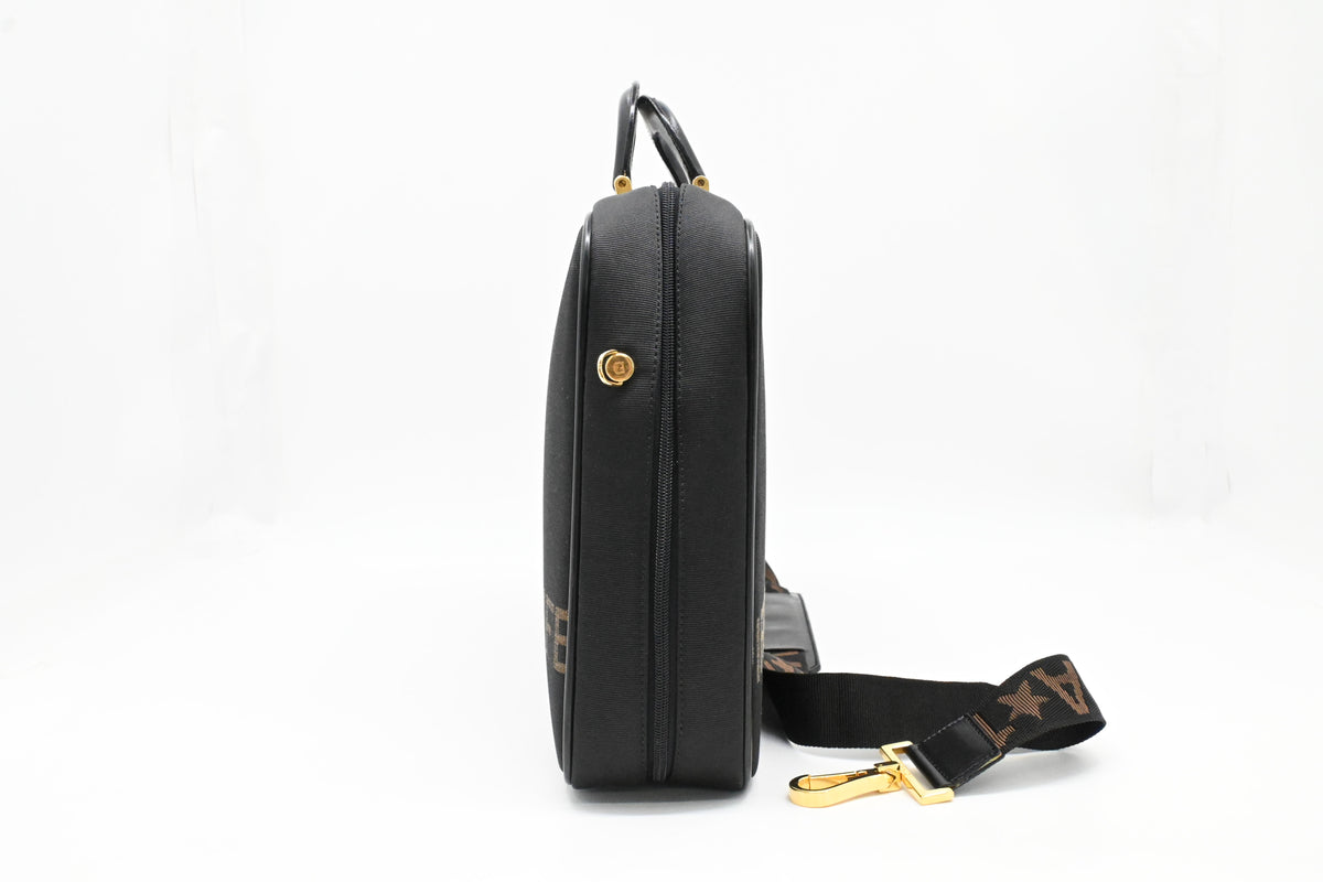 Fendi Business Bag in Black Canvas