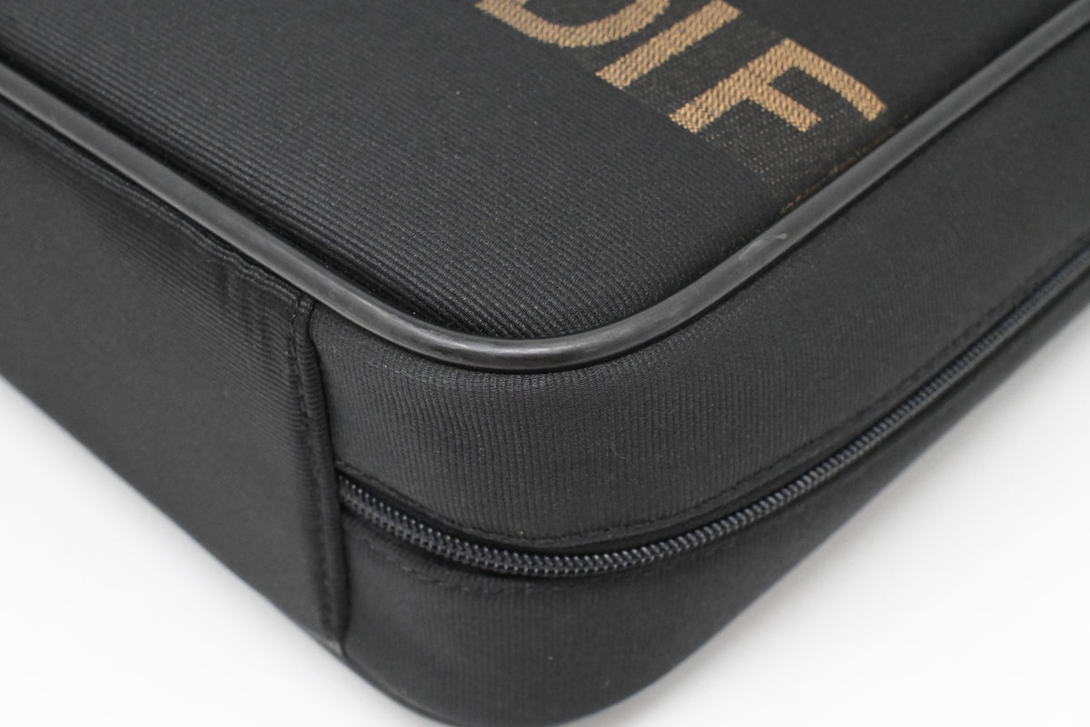 Fendi Business Bag in Black Canvas