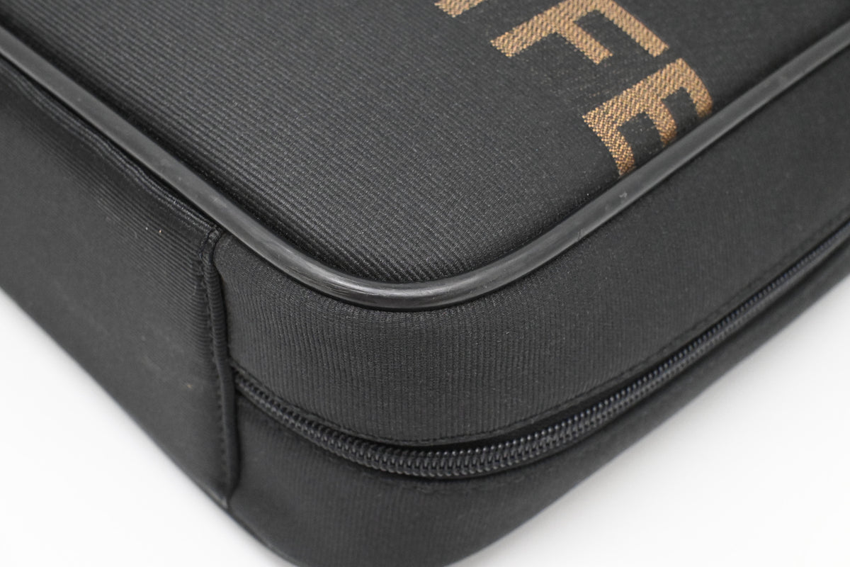 Fendi Business Bag in Black Canvas