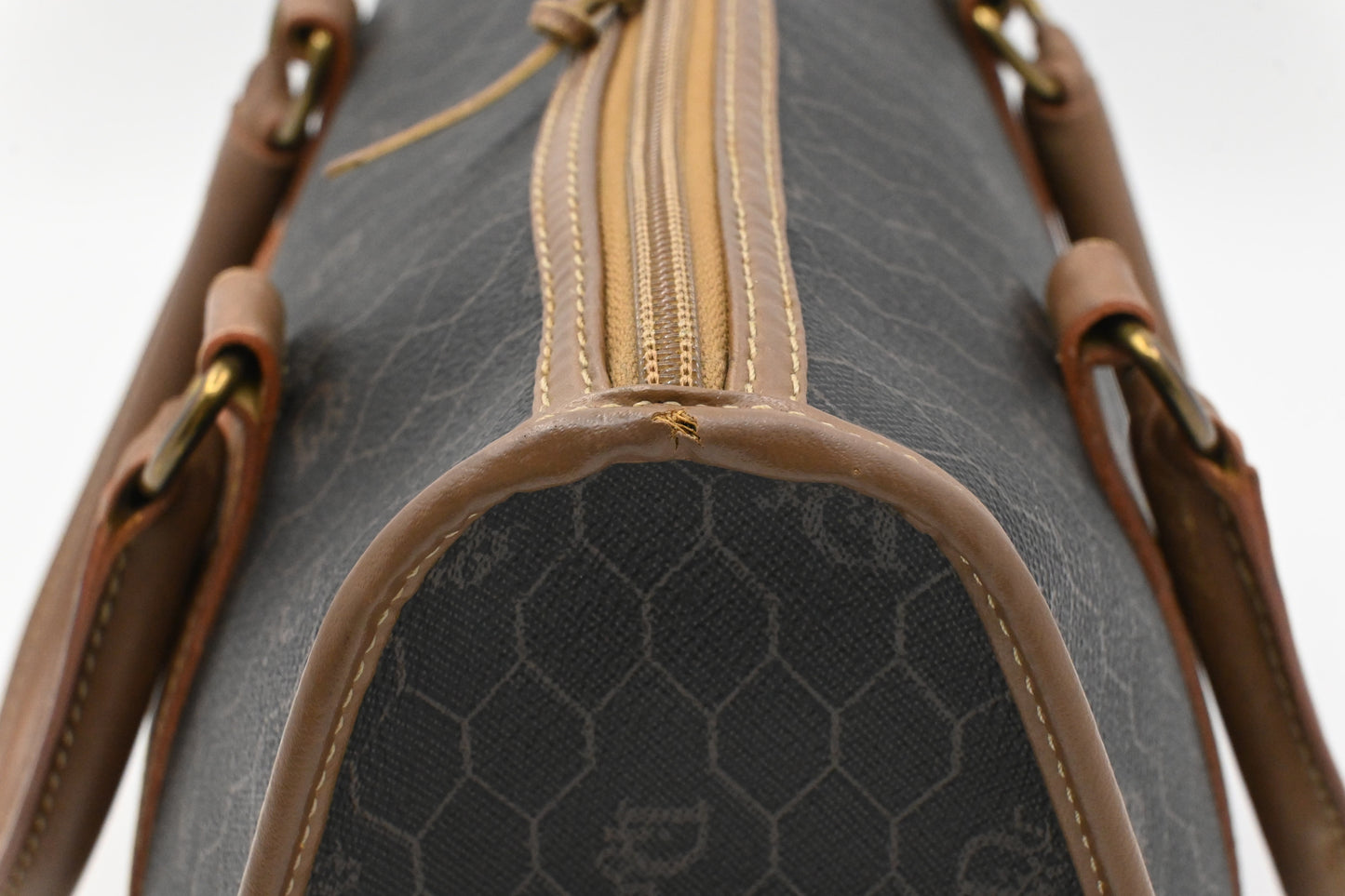 Dior Boston Bag in Honeycomb Canvas