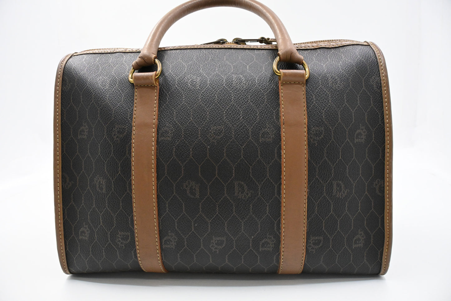 Dior Boston Bag in Honeycomb Canvas