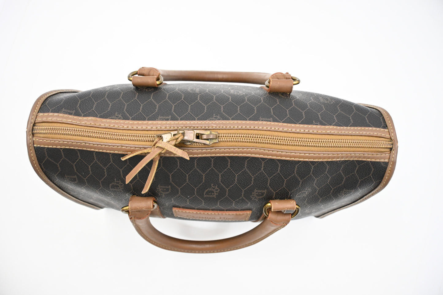 Dior Boston Bag in Honeycomb Canvas