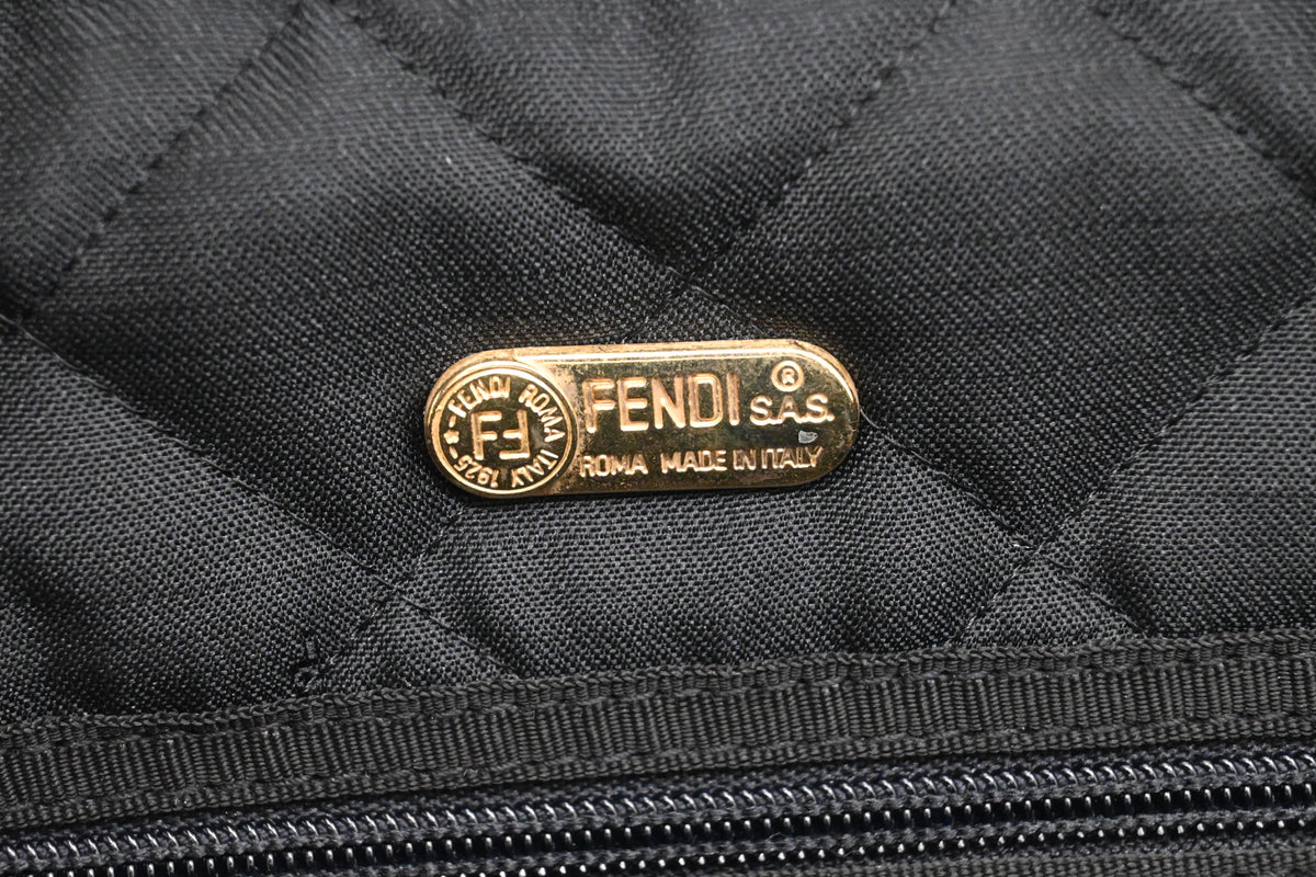 Fendi Business Bag in Black Canvas