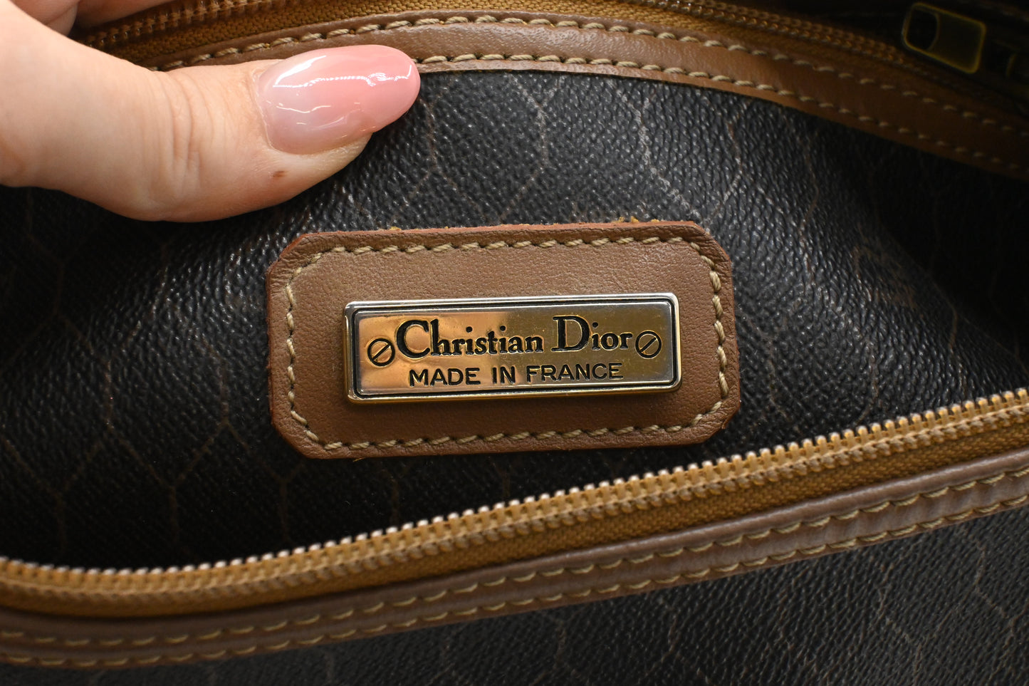 Dior Boston Bag in Honeycomb Canvas
